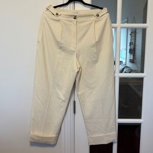 Club Monaco Cream Wool Blend Trouser